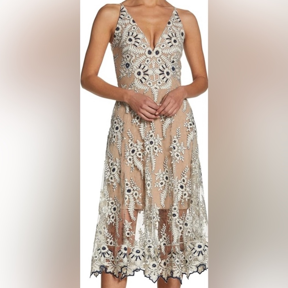 Dress The Population embroidered dress